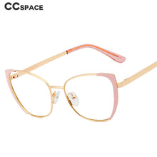 Load image into Gallery viewer, 48308 Cat Eye Anti Blue Light Metal Optical Glasses Frames Men Women Computer Eyeglasses
