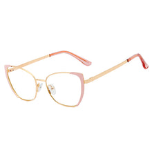 Load image into Gallery viewer, 48308 Cat Eye Anti Blue Light Metal Optical Glasses Frames Men Women Computer Eyeglasses