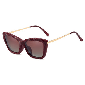 48311 TR90 Cat Eye Flip Dual Purpose Anti Blue Glasses Frames Polarized Clip-on Sunglasses Women Computer Eyeglasses