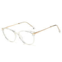 Load image into Gallery viewer, 48316 TR90 Round Cat Eye Anti Blue Light Women Optical Glasses Frames Men Computer Eyeglasses
