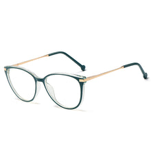 Load image into Gallery viewer, 48316 TR90 Round Cat Eye Anti Blue Light Women Optical Glasses Frames Men Computer Eyeglasses