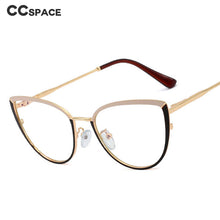 Load image into Gallery viewer, 48317 Cat Eye Anti Blue Light Lady Optical Glasses Frames Women Stitching Color Computer Eyeglasses