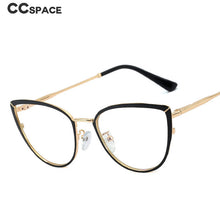 Load image into Gallery viewer, 48317 Cat Eye Anti Blue Light Lady Optical Glasses Frames Women Stitching Color Computer Eyeglasses