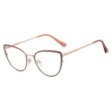 Load image into Gallery viewer, 48317 Cat Eye Anti Blue Light Lady Optical Glasses Frames Women Stitching Color Computer Eyeglasses