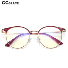 Load image into Gallery viewer, 48322 TR90 Anti Blue Light Round Optical Glasses Frames Men Women Eyebrow Computer Eyeglasses