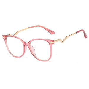48323 TR90 Anti Blue Light Optical Glasses Frames Women Spring Leg Computer Eyeglasses