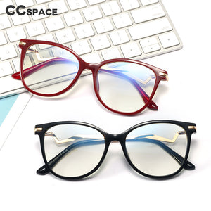 48323 TR90 Anti Blue Light Optical Glasses Frames Women Spring Leg Computer Eyeglasses