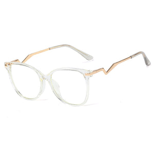 48323 TR90 Anti Blue Light Optical Glasses Frames Women Spring Leg Computer Eyeglasses