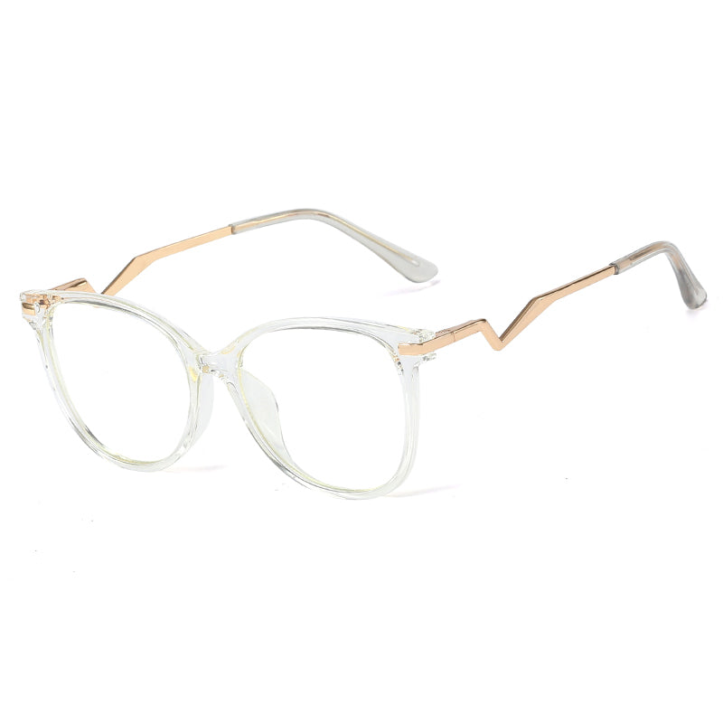 48323 TR90 Anti Blue Light Optical Glasses Frames Women Spring Leg Computer Eyeglasses