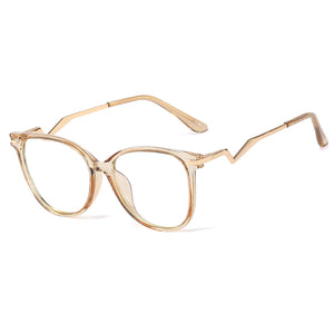 48323 TR90 Anti Blue Light Optical Glasses Frames Women Spring Leg Computer Eyeglasses