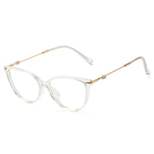 Load image into Gallery viewer, 48325 Cat Eye Diamond  Anti Blue Light Optical Glasses Frames Women TR90 Computer Eyeglasses