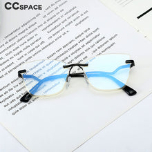 Load image into Gallery viewer, 48329 Rimless Anti Blue Light Transparent Glasses Frames Women Computer Eyeglasses
