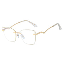 Load image into Gallery viewer, 48329 Rimless Anti Blue Light Transparent Glasses Frames Women Computer Eyeglasses
