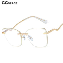 Load image into Gallery viewer, 48329 Rimless Anti Blue Light Transparent Glasses Frames Women Computer Eyeglasses