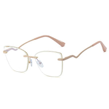 Load image into Gallery viewer, 48329 Rimless Anti Blue Light Transparent Glasses Frames Women Computer Eyeglasses