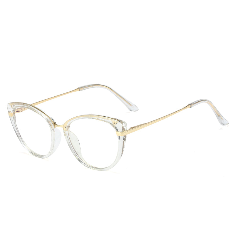 48336 Vintage Anti Blue Light Transparent Optical Glasses Frames Cat Eye Women Computer Eyeglasses