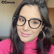Load image into Gallery viewer, 48336 Vintage Anti Blue Light Transparent Optical Glasses Frames Cat Eye Women Computer Eyeglasses