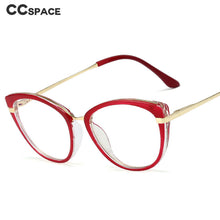 Load image into Gallery viewer, 48336 Vintage Anti Blue Light Transparent Optical Glasses Frames Cat Eye Women Computer Eyeglasses