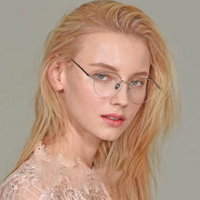 Load image into Gallery viewer, 49013 Semi-Rimless Square Glasses Frames Men Women Optical Computer Glasses