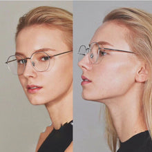 Load image into Gallery viewer, 49013 Semi-Rimless Square Glasses Frames Men Women Optical Computer Glasses