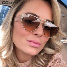 Load image into Gallery viewer, 49033 Polygon  Metal Frame Sunglasses Men Women Shades UV400 Vintage Glasses