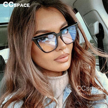 Load image into Gallery viewer, 49040 Anti-blue Light Oversized Cat Eye Ultralight Simple Glasses Frames Men Women Optical Computer Glasses