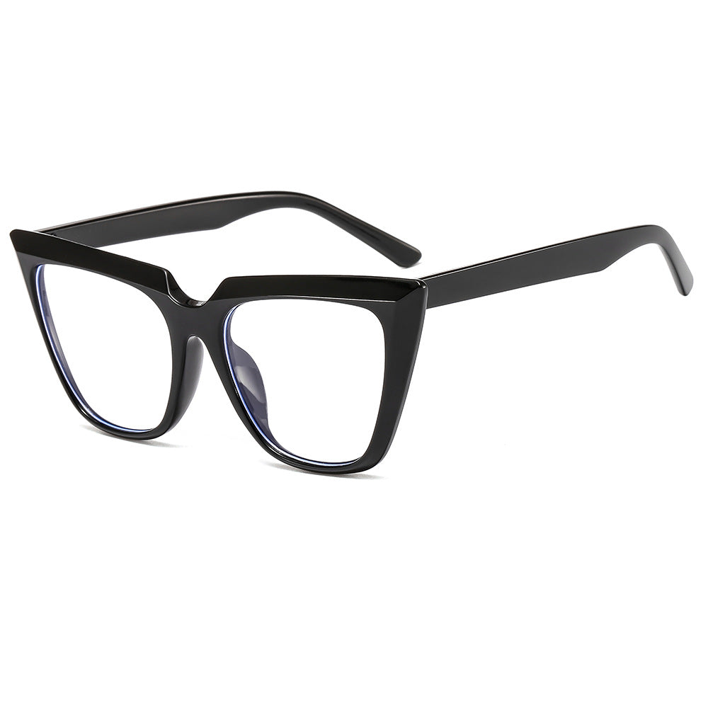 49040 Anti-blue Light Oversized Cat Eye Ultralight Simple Glasses Frames Men Women Optical Computer Glasses