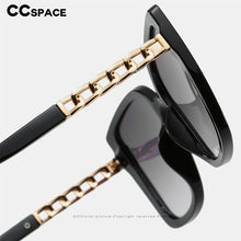 Load image into Gallery viewer, 49042 Square Sunglasses Cat Eye  Chain Women Shades Uv400 Vintage Glasses
