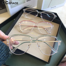 Load image into Gallery viewer, 49044 Round Half Frame Glasses Frames Women Optical Computer Glasses