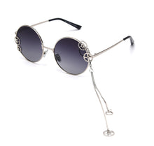 Load image into Gallery viewer, 49046 Round Polarized  Sunglasses Gear Chain Men Women Shades UV400 Vintage Glasses