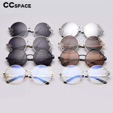 Load image into Gallery viewer, 49046 Round Polarized  Sunglasses Gear Chain Men Women Shades UV400 Vintage Glasses