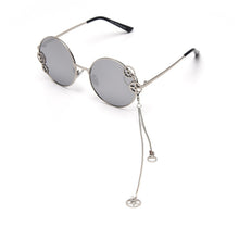 Load image into Gallery viewer, 49046 Round Polarized  Sunglasses Gear Chain Men Women Shades UV400 Vintage Glasses