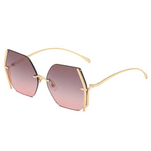 Load image into Gallery viewer, 49066 Rimless Square  Sunglasses Women Shades UV400 Vintage Glasses