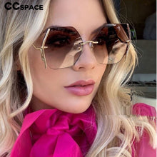 Load image into Gallery viewer, 49066 Rimless Square  Sunglasses Women Shades UV400 Vintage Glasses
