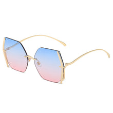 Load image into Gallery viewer, 49066 Rimless Square  Sunglasses Women Shades UV400 Vintage Glasses