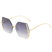 Load image into Gallery viewer, 49066 Rimless Square  Sunglasses Women Shades UV400 Vintage Glasses