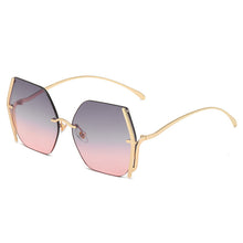 Load image into Gallery viewer, 49066 Rimless Square  Sunglasses Women Shades UV400 Vintage Glasses