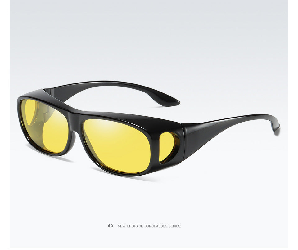 49077 Polarized Night Vision Plastic Titanium Sports Glasses Driving Sunglasses Men Women Fashion