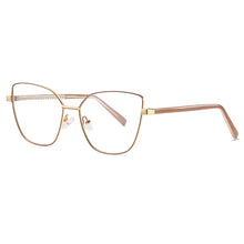 Load image into Gallery viewer, 49081 Anti-blue Light Cat Eye Metal Glasses Frames Men Women Optical  Computer Glasses