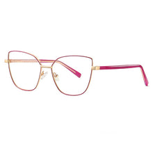 Load image into Gallery viewer, 49081 Anti-blue Light Cat Eye Metal Glasses Frames Men Women Optical  Computer Glasses