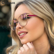 Load image into Gallery viewer, 49081 Anti-blue Light Cat Eye Metal Glasses Frames Men Women Optical  Computer Glasses