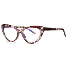 Load image into Gallery viewer, 49082 Cat Eye Anti-blue Light Plastic Titanium Glasses Frames Ultralight Men Women Optical Computer Glasses