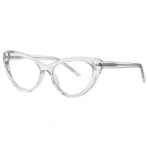 49082 Cat Eye Montature per occhiali in plastica titanio luce anti-blu Occhiali da computer ottici ultraleggeri per uomo e donna