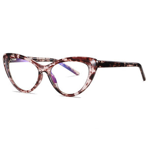 49082 Cat Eye Montature per occhiali in plastica titanio luce anti-blu Occhiali da computer ottici ultraleggeri per uomo e donna