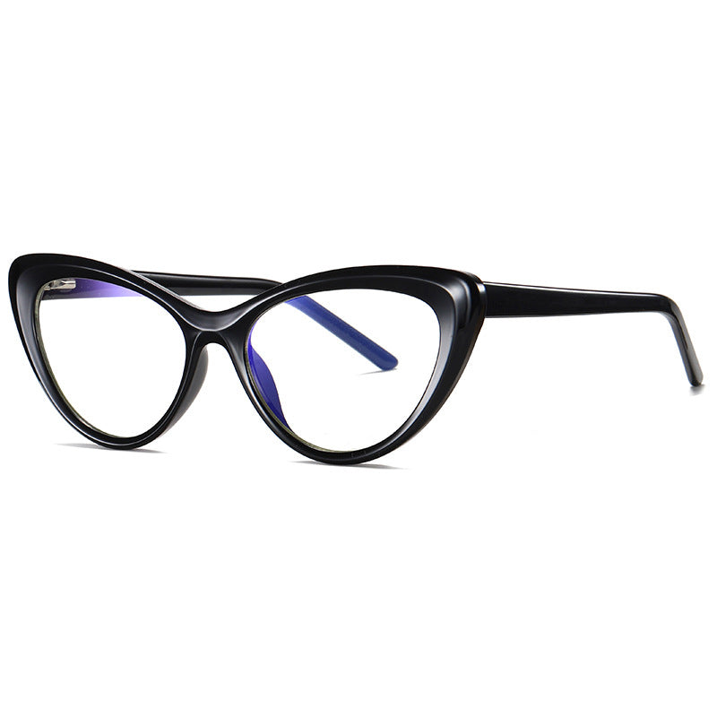 49082 Cat Eye Anti-blue Light Plastic Titanium Glasses Frames Ultralight Men Women Optical Computer Glasses