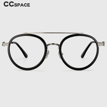 Load image into Gallery viewer, 49086 Anti Blue Light Round Retro  Glasses Frames Men Women Computer Eyeglasses