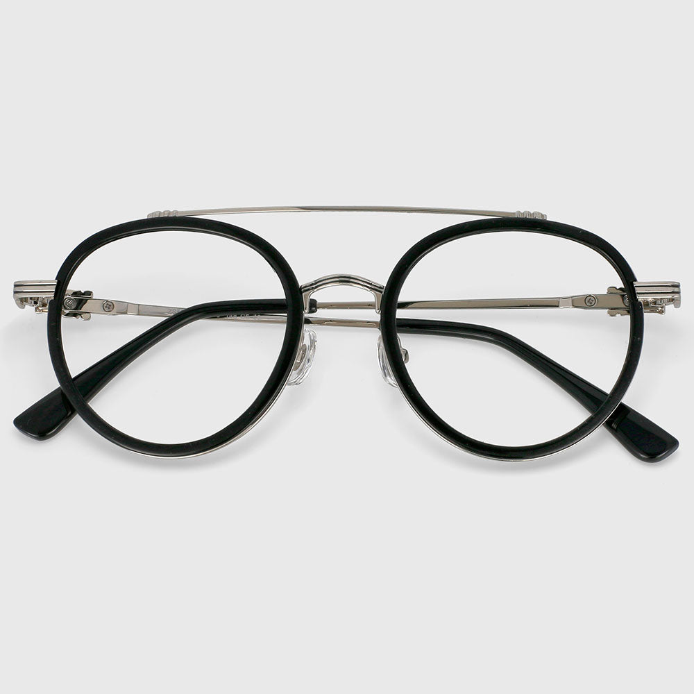 49086 Anti Blue Light Round Retro  Glasses Frames Men Women Computer Eyeglasses