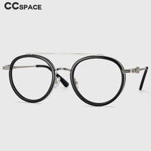 Load image into Gallery viewer, 49086 Anti Blue Light Round Retro  Glasses Frames Men Women Computer Eyeglasses