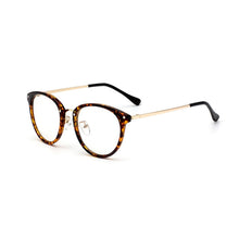 Load image into Gallery viewer, 49097 TR90 Round Cat Eye Vintage Glasses Frames Men Women Optical Computer Glasses