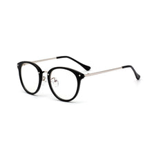 Load image into Gallery viewer, 49097 TR90 Round Cat Eye Vintage Glasses Frames Men Women Optical Computer Glasses